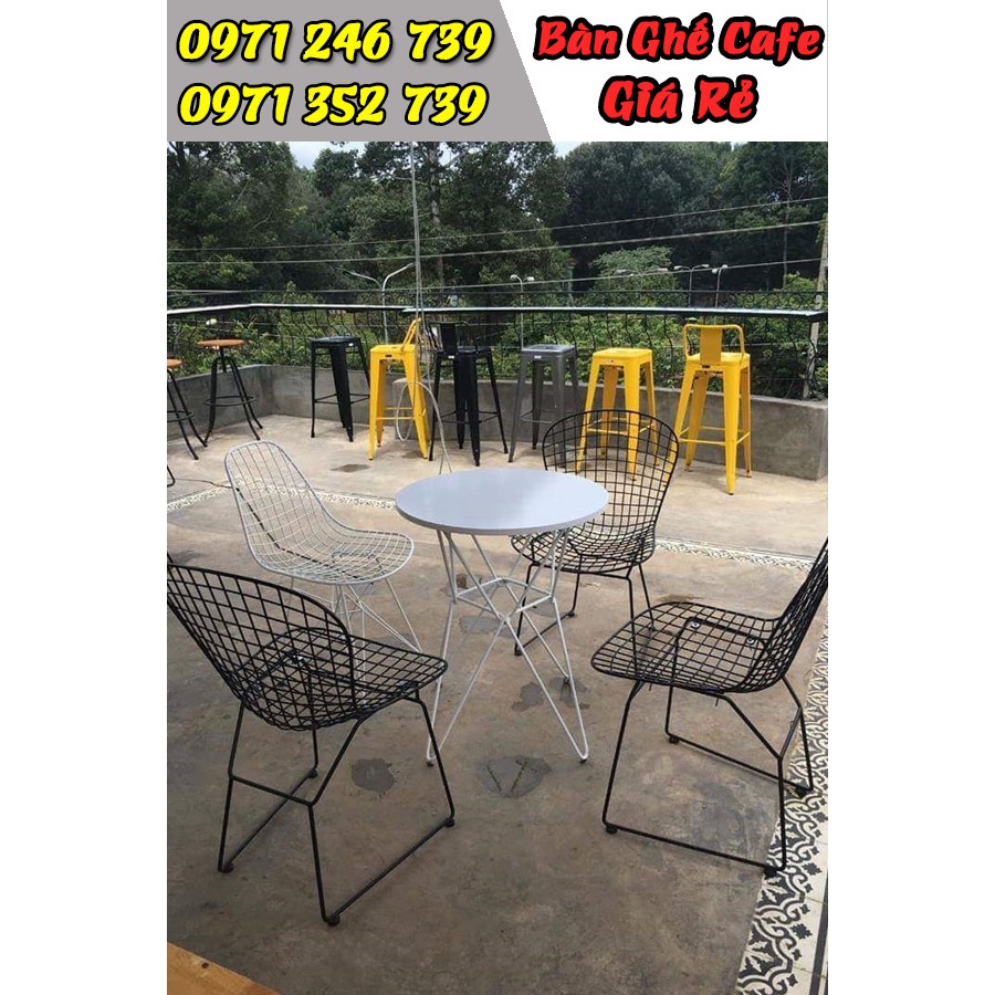 Bàn ghế sắt cafe giá rẻ