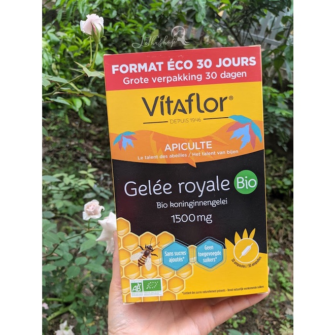 [Nội địa Pháp] Sữa ong chúa Vi-ta-flor 1500mg hộp 30 ống