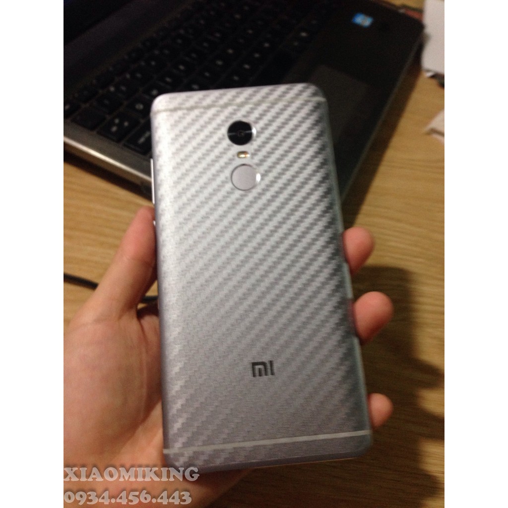 Xiaomi Redmi note 4 Xách tay (Chip X20) - Dán carbon mặt sau