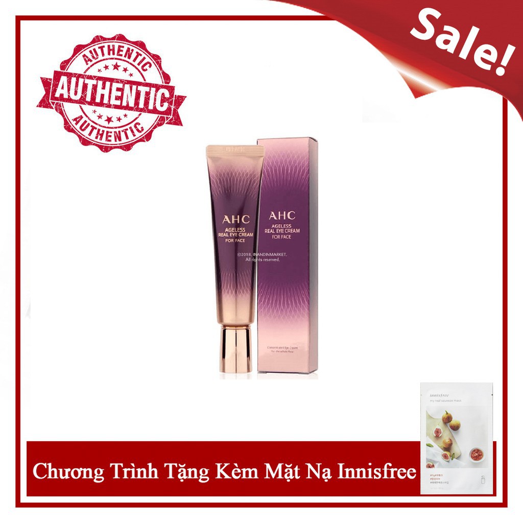 [Chính Hãng] Kem mắt AHC Ageless Real Eye Cream For Face 30ml