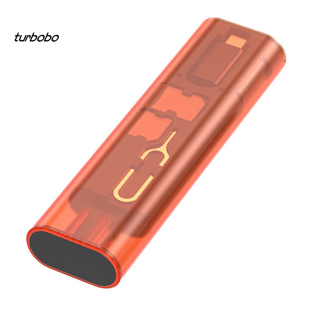 Turbobo Bộ Chuyển Đổi Cáp Sạc Thẻ Chuyển Đổi Dữ Liệu Eject Pin Box Nhiều Giao Diện