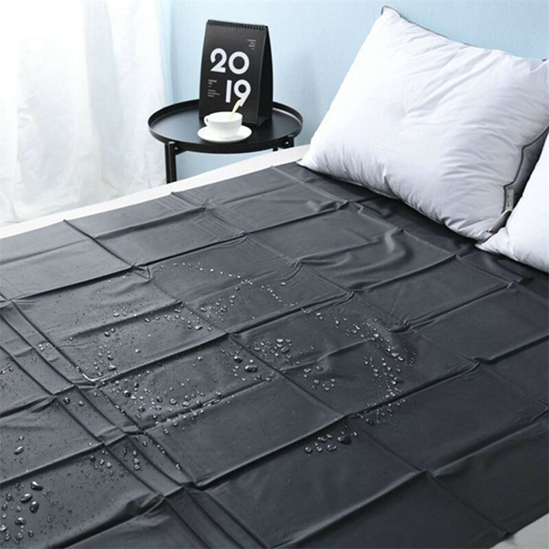 Tấm Trải Giường Pvc Màu Đen Chống Thấm Nước Dành Cho Cặp Đôi Chơi Game