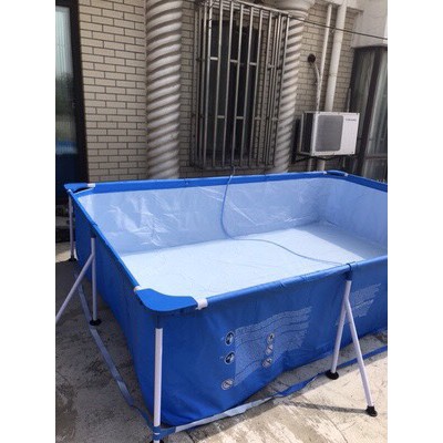Bể bơi lắp ghép thông minh gia đình cho bé Bestway 05 KT 400 x 211 x 81cm (dạng chữ nhật) TẶNG KÍNH BƠI