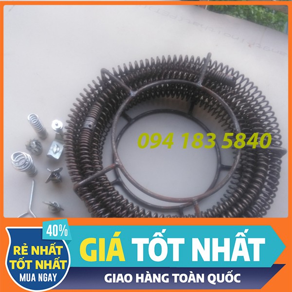 Dây thông cống lò xo dài 6m dùng máy khoan💰FREESHIP💰