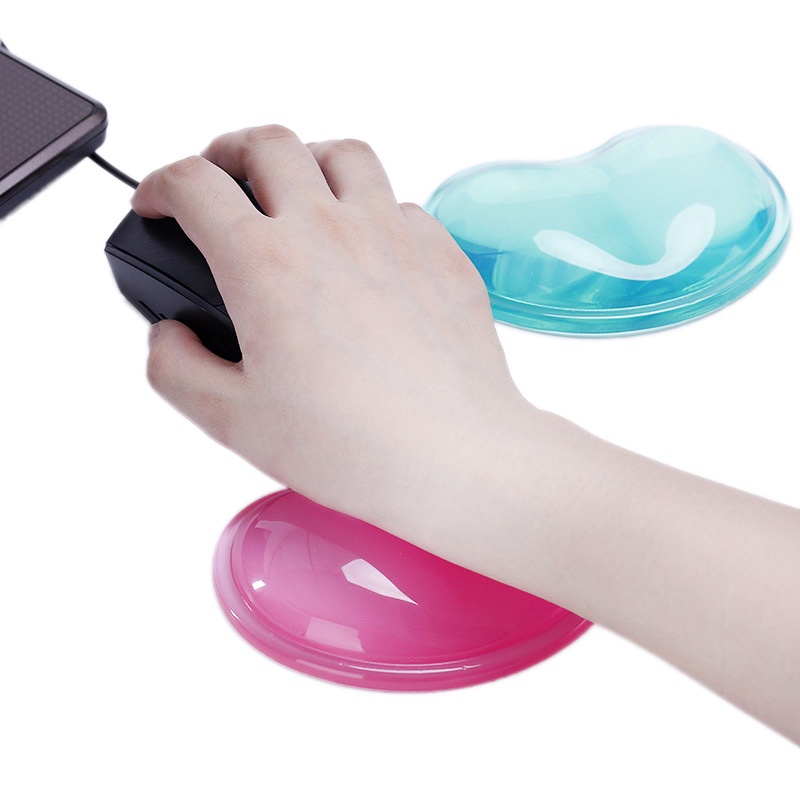Đệm Lót Chuột Silicone Gel Chống Trượt Chống Nước Hình Trái Tim Cho PC Laptop