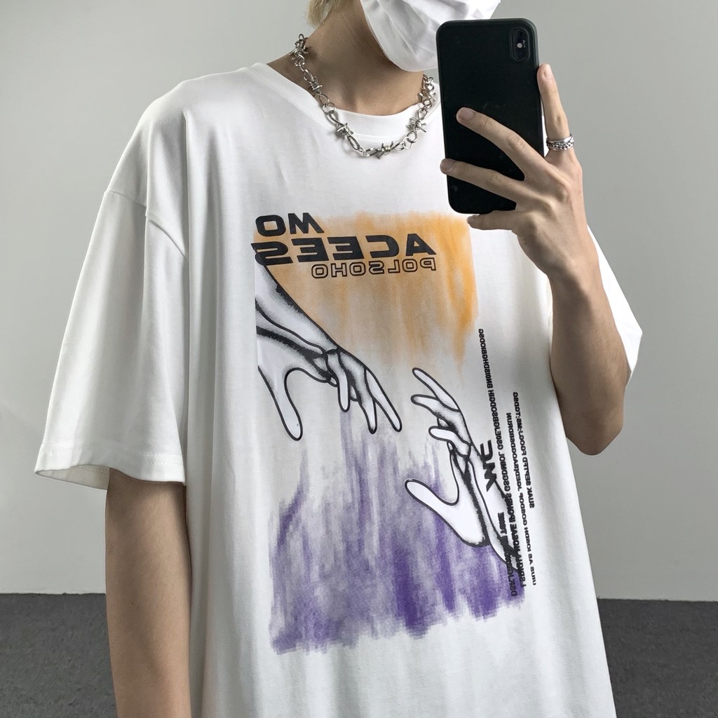 Áo thun tay lỡ form rộng unisex Neko.sg ATL222