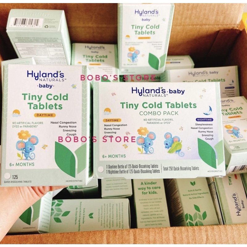 Viên ngậm sổ mũi Hyland’s Tiny Cold 125 viên mẫu mới mẫu mới