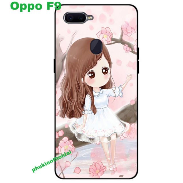Ốp lưng Oppo F9 FREESHIP Từ 50k dẻo TPU viền đen in 3D cao cấp