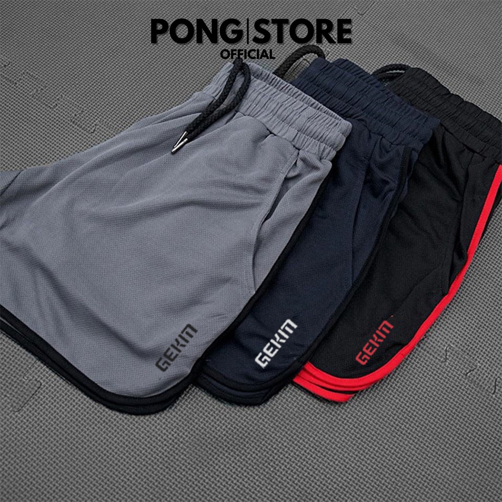 Quần Short Thể Thao Nam SPORT, Quần Đùi Tập Gym Nam Form Ngắn Ôm Body Có Túi Phối Xẻ Lai Từ 45kg tới 84kg