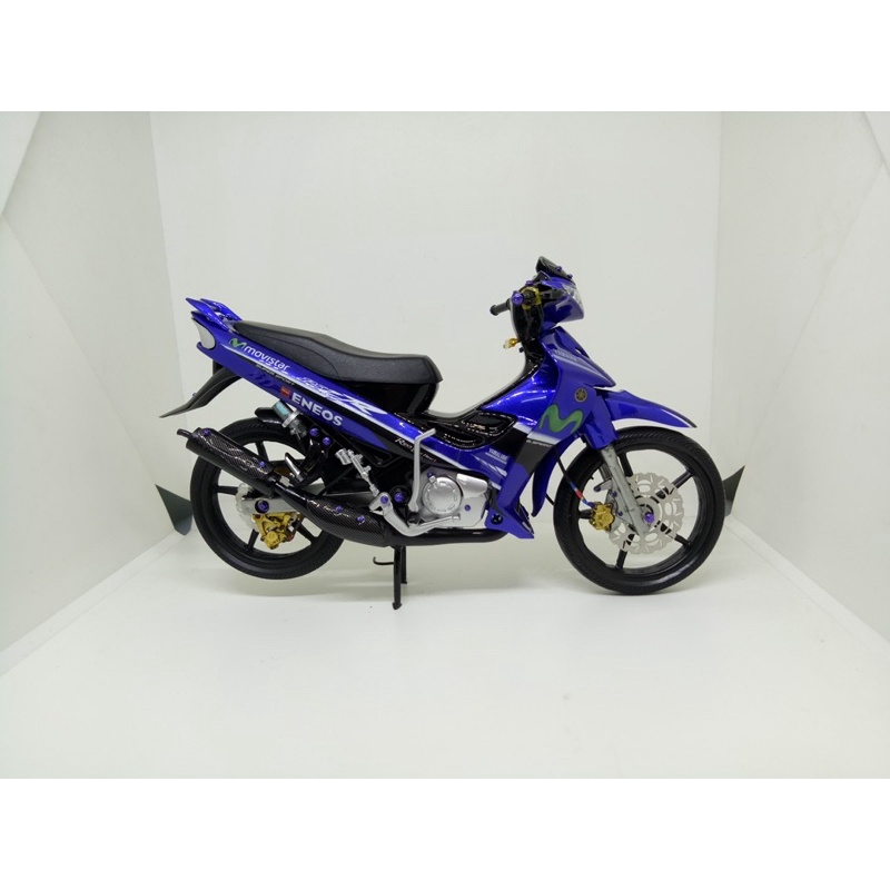MÔ HÌNH YAZ 125cc ( Y125ZR ) XE MOTOR ĐỘ TỈ LỆ 1/12 MOVISTAR kl