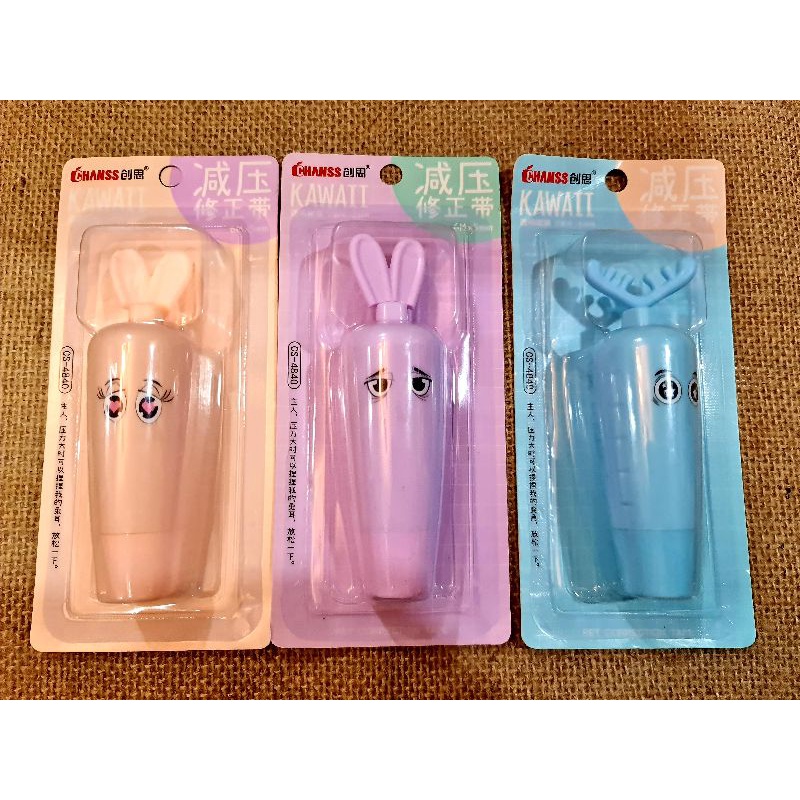 Bút xóa kéo hình thỏ cà rốt dễ thương, mực xóa bám trên cả giấy in