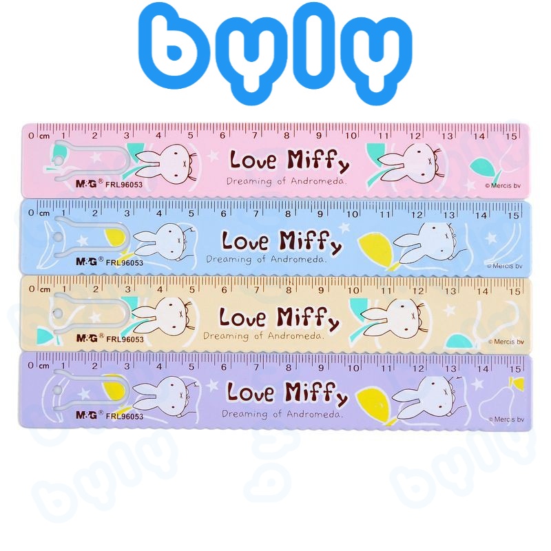 Thước kẻ nhôm bền đẹp không gãy Love Miffy M&G FRL96053 - ByLy Store