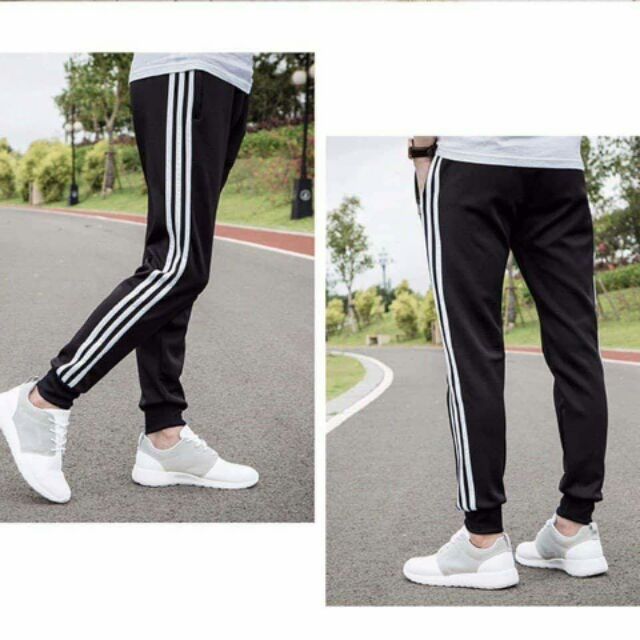BIGSIZE QUẦN JOGGER THỂ THAO 3 LINE BO ỐNG NAM/NỮ