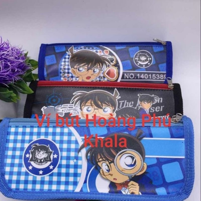 Hộp bút vải hình conan