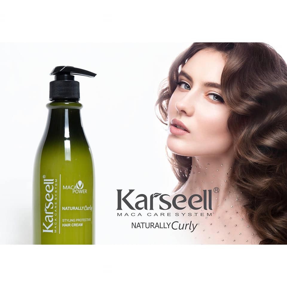 * Chính hãng* gel giữ nếp tóc uốn Karseell Naturally Curly Styling Protective Hair Cream 500ml