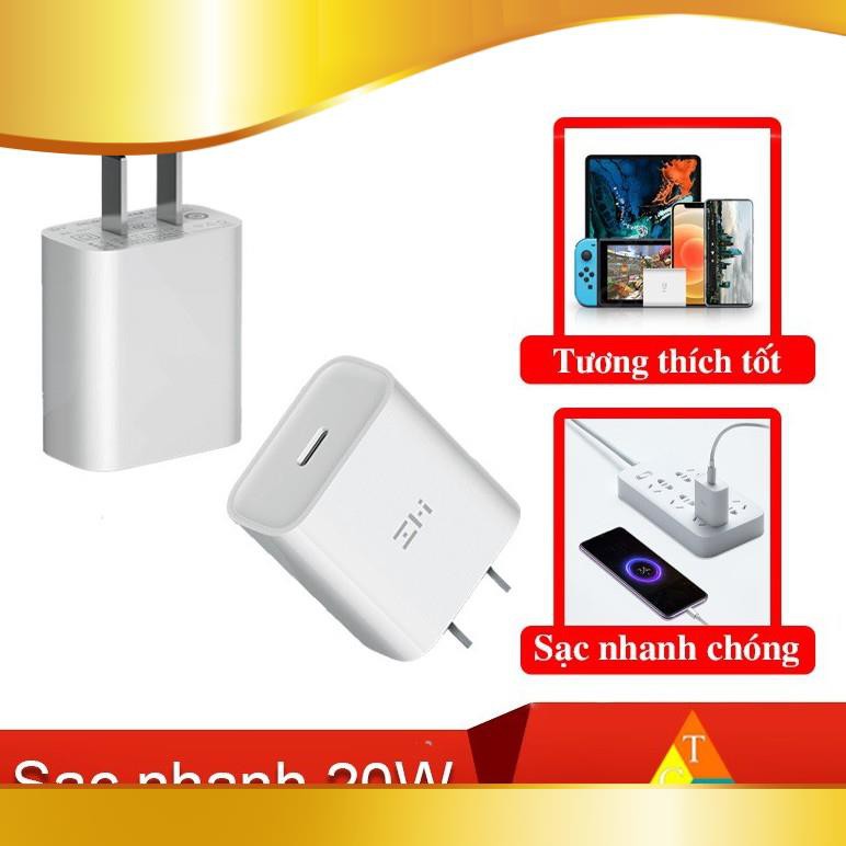 [người bán địa phương] Củ sạc nhanh Xiaomi Zmi HA716 Type C 20W PD3.0 chuyên cho iphone