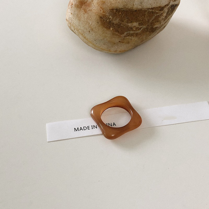 Nhẫn Hợp Kim Màu Tối Phong Cách Retro Cho Nữ