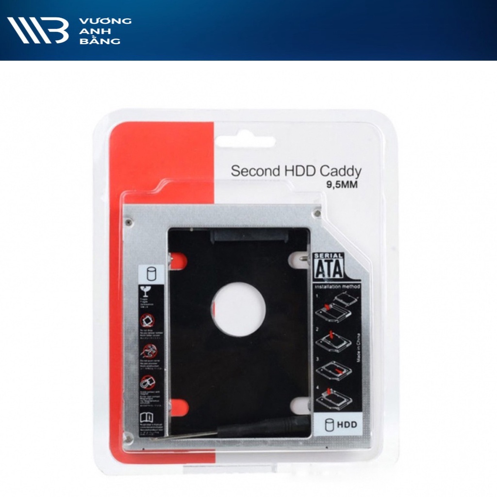 HDD CaddyBay FB-Link 2.5” Sata 9.5mm/ 12.7mm (Chuyển ổ CD Laptop ra HDD)