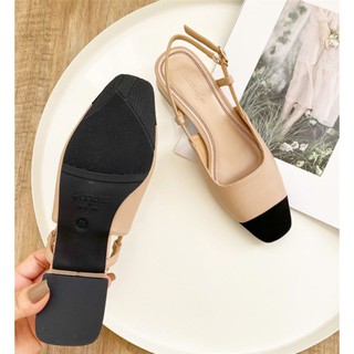Giày nữ dáng slingback thanh lịch gót cao 5cm