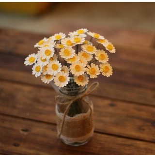 Lọ Hoa Cúc họa mi giấy Mini Decor trang trí bàn làm việc