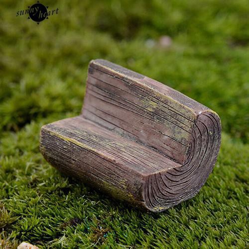 Ghế sofa gỗ mini trang trí nhà búp bê