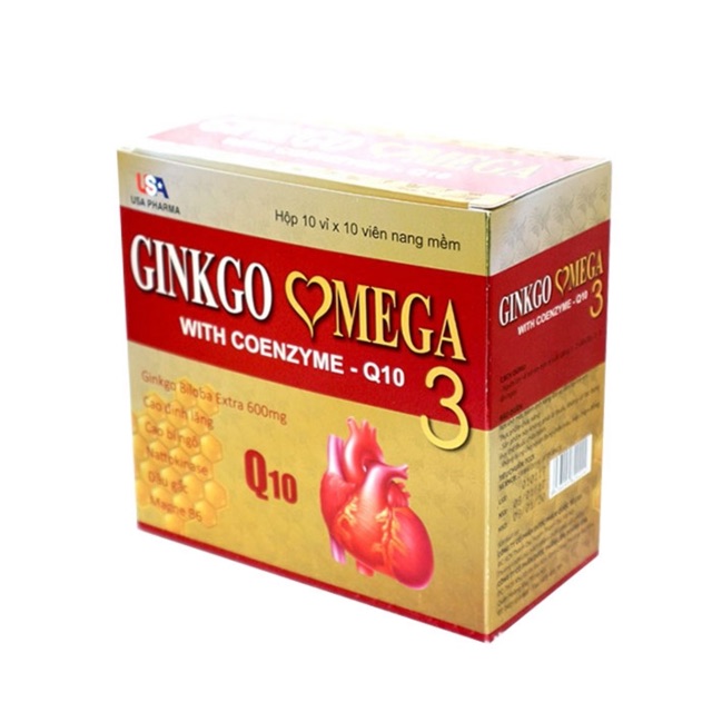 VIÊN UỐNG TUẦN HOÀN NÃO GINKGO OMEGA 3 WITH COENZYM Q10