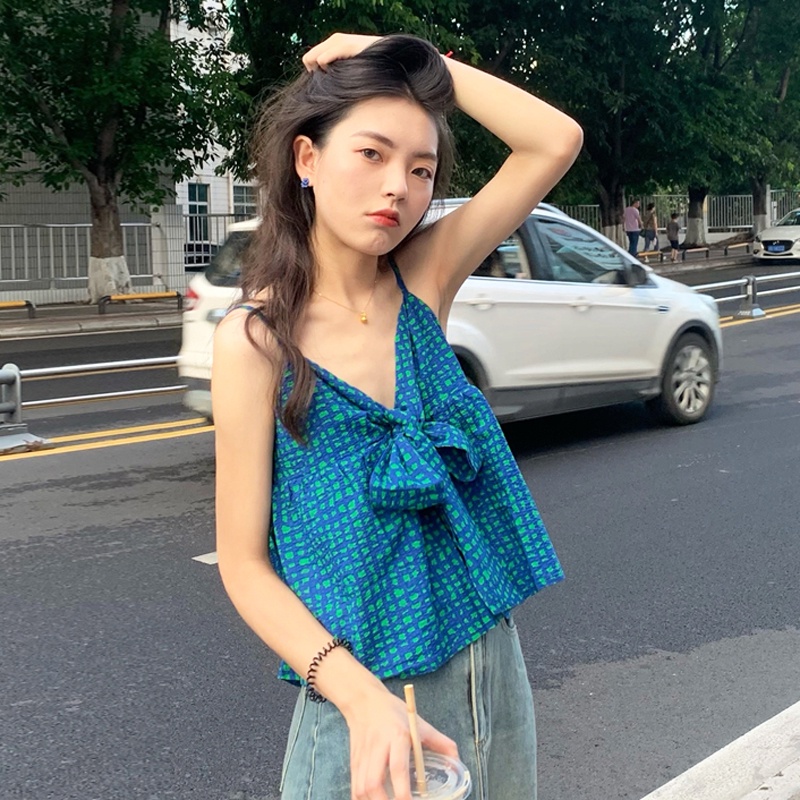 Áo Nữ Ngắn Thắt Nơ Thời Trang Dễ Phối Đồ