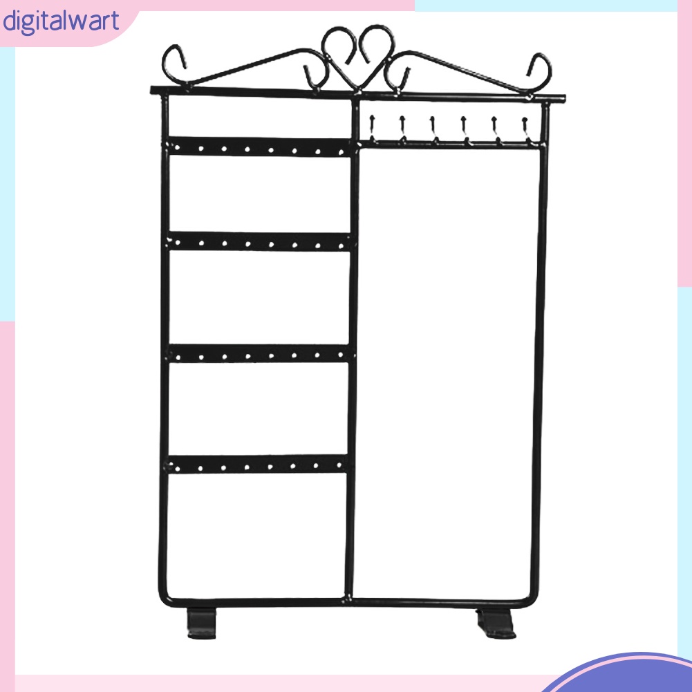 Giá sắt trưng bày trang sức 32 lỗ và 6 móc tiện lợi