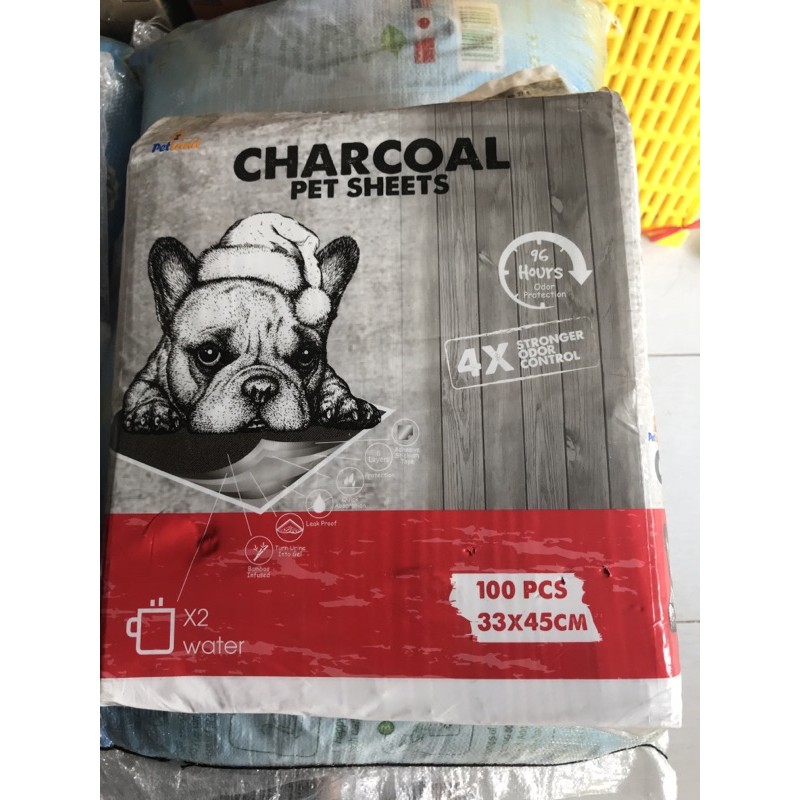 Tấm lót vệ sinh than hoạt tính cho thú cưng Charcoal bịch 50 miếng