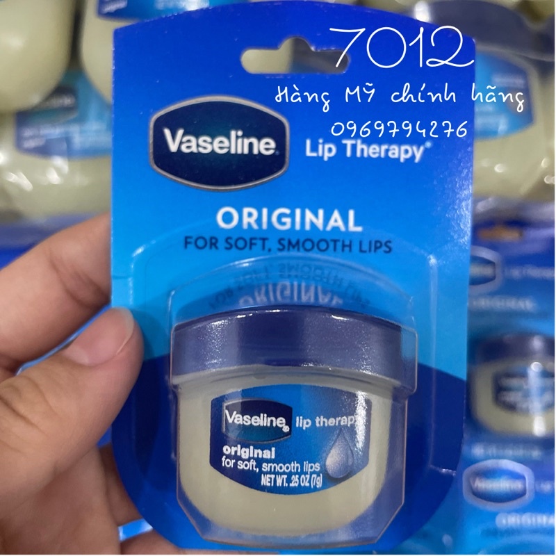 [AUTH] Son dưỡng môi Vaseline Lip Therapy Original không mùi 7g