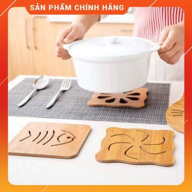 [HÀNG XỊN - GIÁ RẺ] Tấm kê xong nồi gỗ hoạ tiết