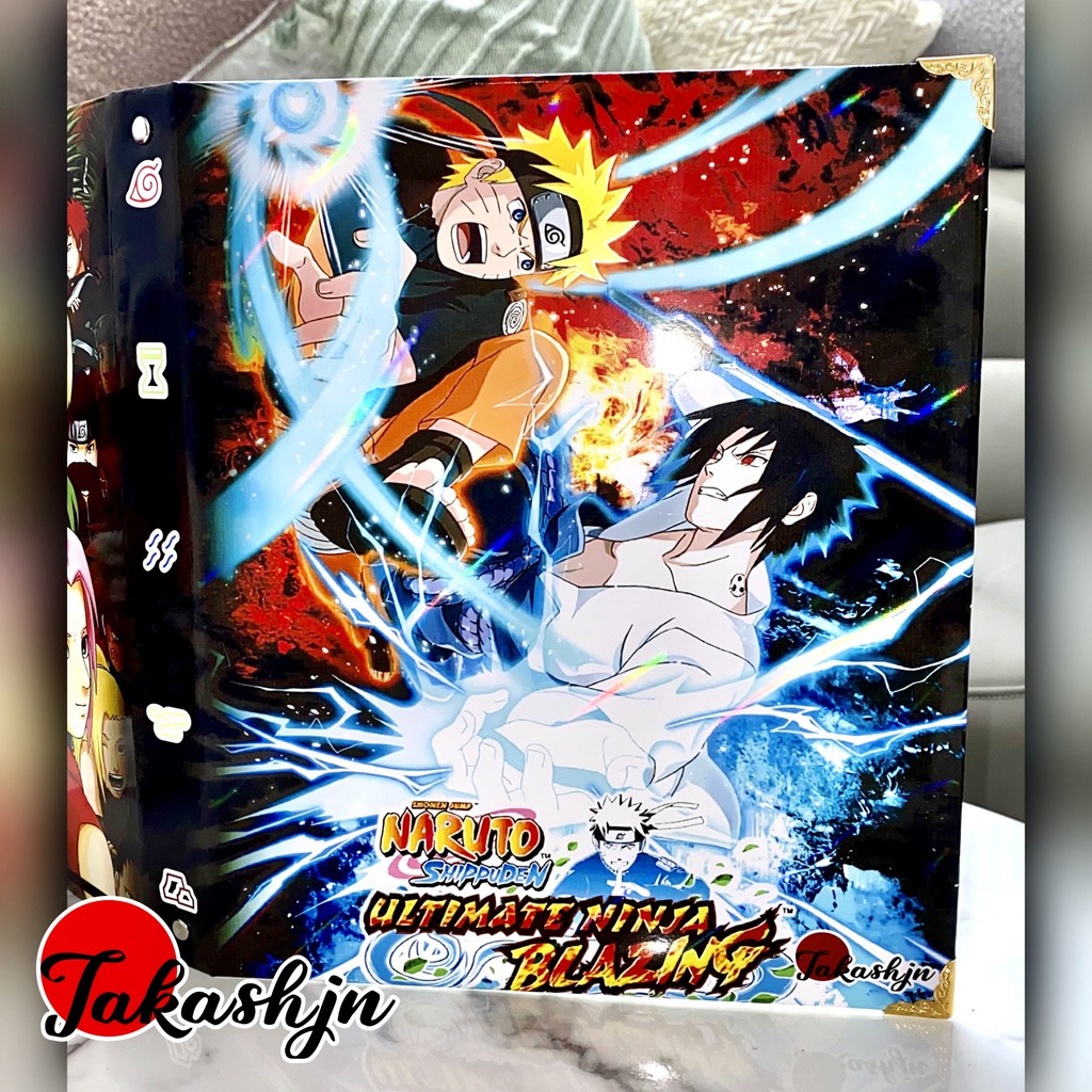 Độc Quyền Phản Quang 7 Màu] Bìa Album sưu tập thẻ bài Naruto 9 ngăn
