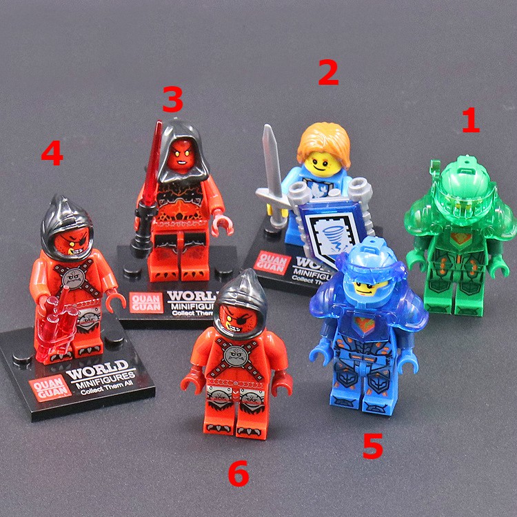 Minifigures Các Mẫu Nhân Vật Trong Nexo Knight Mẫu Siêu Đẹp Đủ Khiên Và Vũ Khí