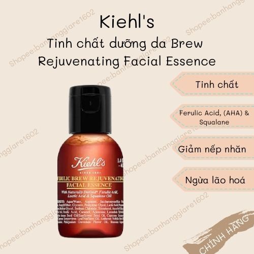 Kiehl’s Nước Thần Ferulic Brew Facial Treatment Essence with Lactic Acid 40ml (Hàng Mỹ)