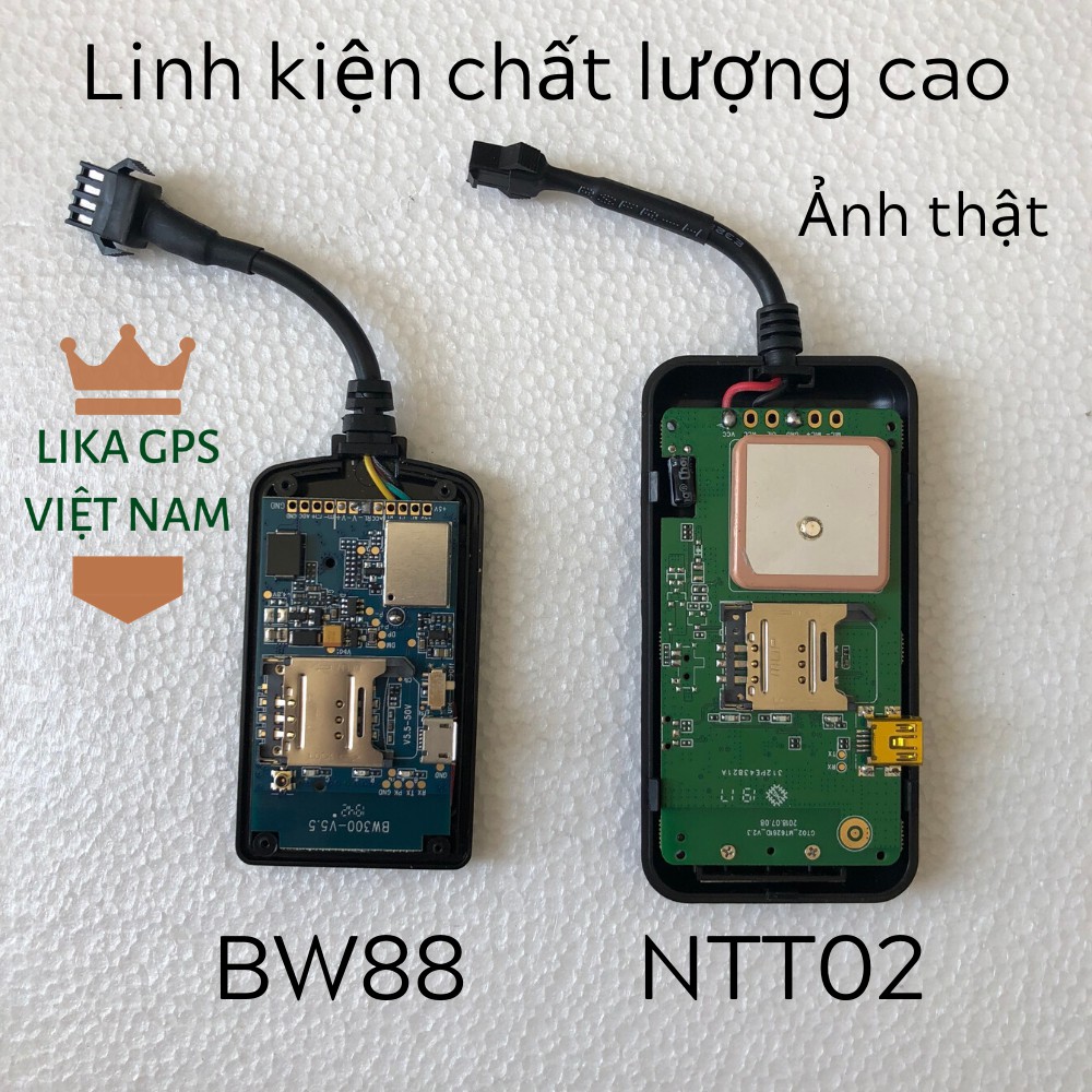 Thiết bị định vị GPS có pin dự trữ LIKA BW88 2019 - App GPSdd Tiếng Việt trên IOS, Android - Được tạo tài khoản quản lí