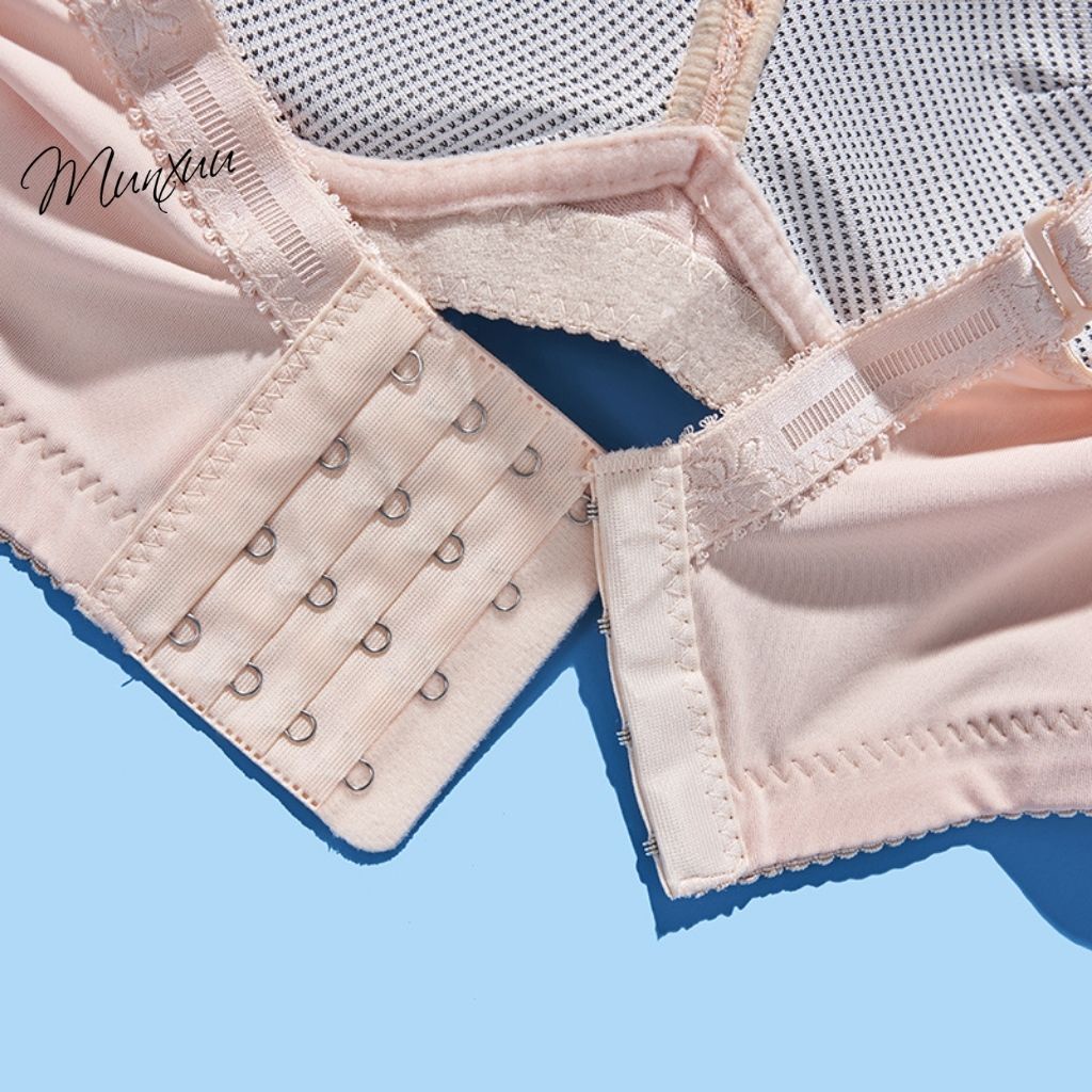 Áo lót nữ phối ren sexy Munxuu không gọng đệm dày vừa nâng ngực và đình hình tạo khe tự nhiên - AV35