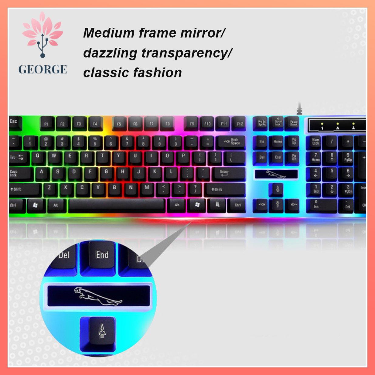 Bàn Phím Cơ Gaming G21 Có Đèn Nền Nhiều Màu