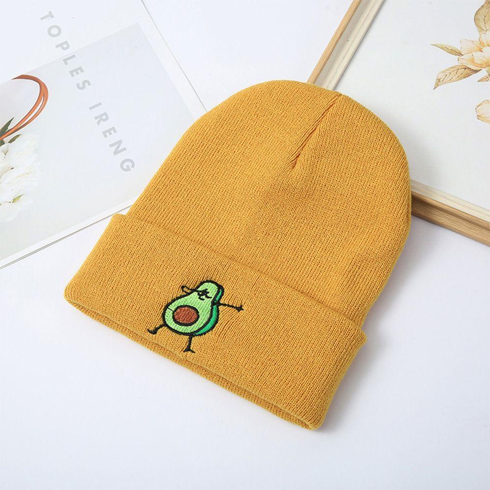 Mũ Beanie Dệt Kim Màu Trơn Dễ Thương 5 Màu Lựa Chọn