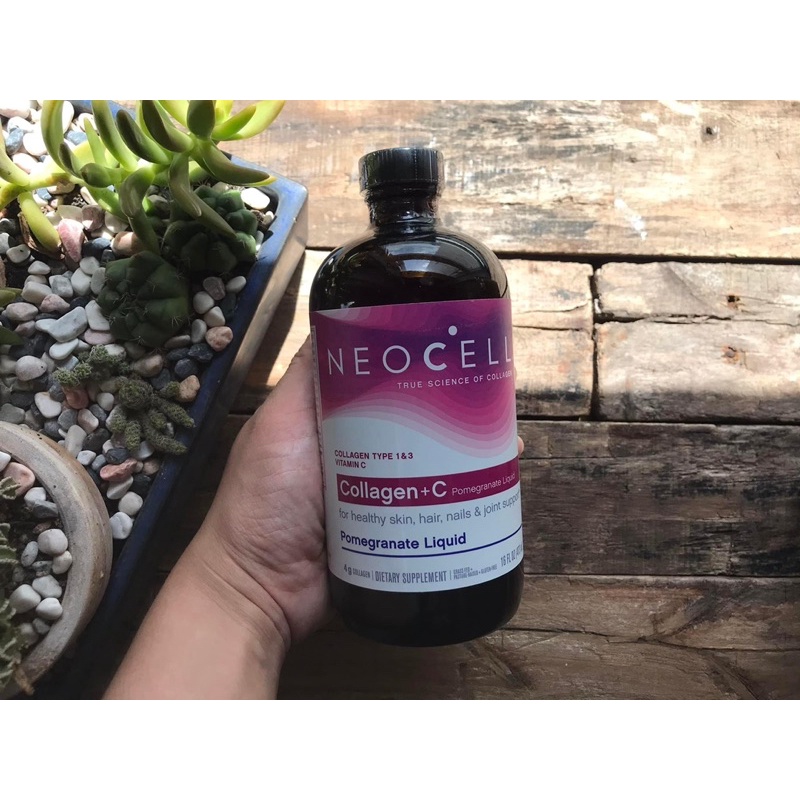 Collagen Neocell dạng nước - Collagen tinh chất lựu + C: Neocell - Mỹ: 475ml