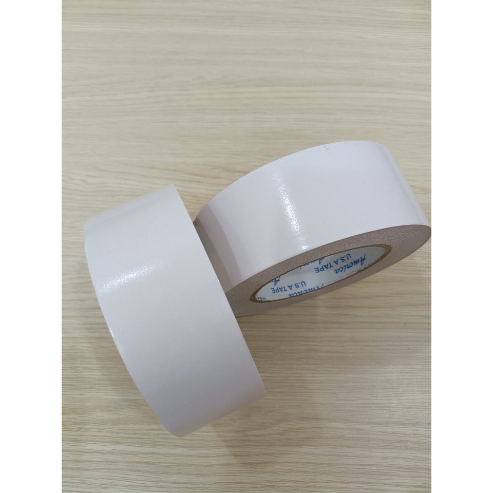 1 cuộn băng keo 2 mặt trắng 48mm x 40m