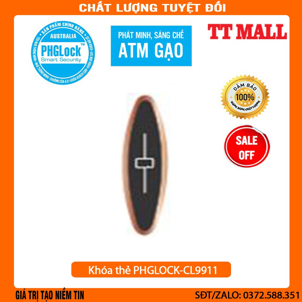 Khóa thẻ cho cửa tủ PHGLOCK-CL9911 chính hãng bảo hành 24 tháng .