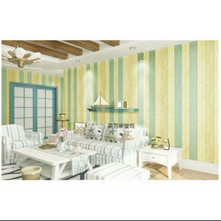decal giấy dán tường sọc gỗ nhiều màu keo sẵn khổ 10m x45cm