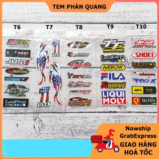 BỘ TEM PHẢN QUANG