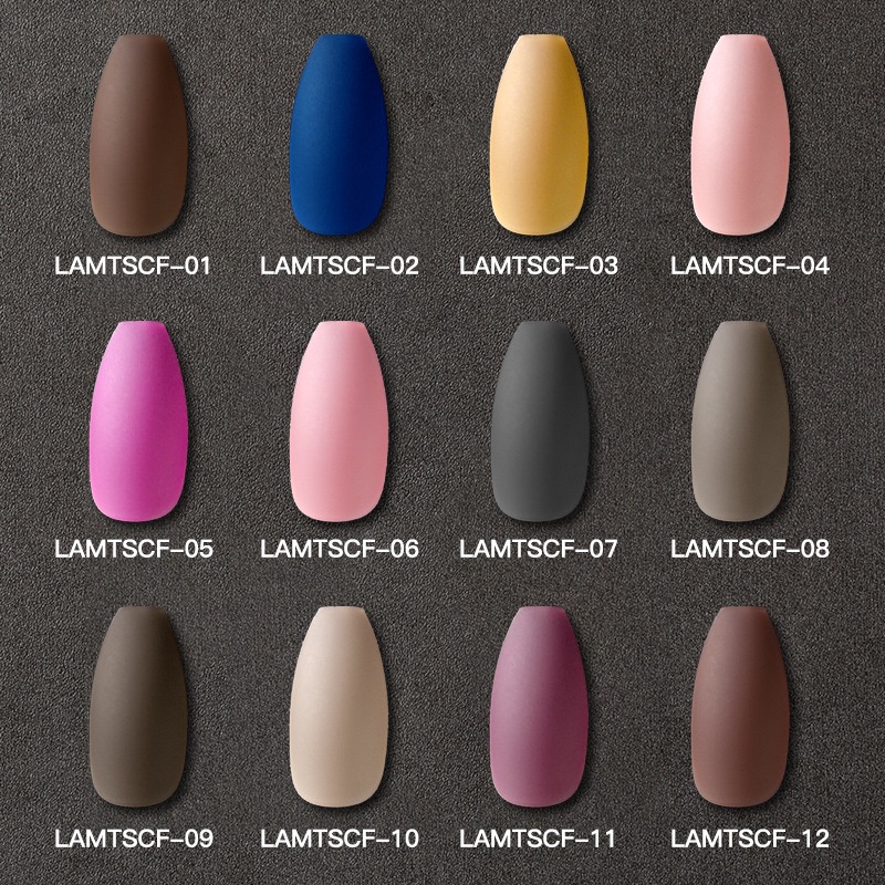 Bộ 24 móng tay giả ANNIES ngắn màu sắc trơn thời trang