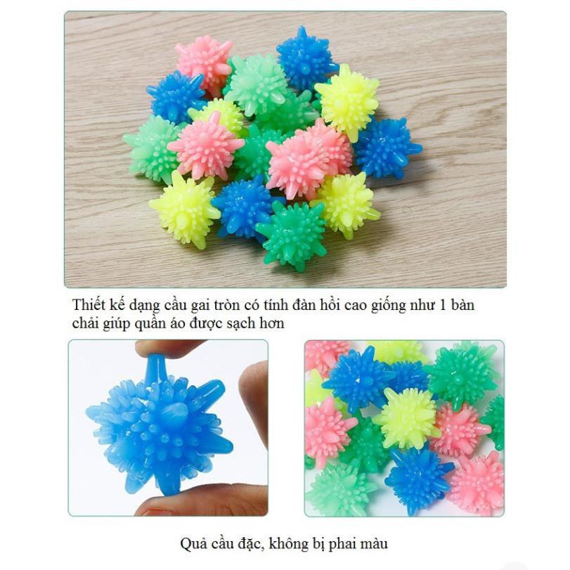 Hộp 10 quả cầu gai giặt quần áo
