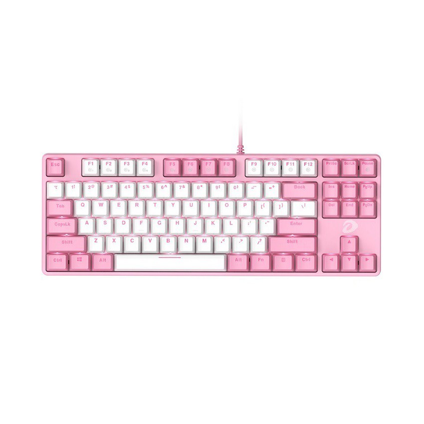 Bàn Phím Cơ Dareu EK87 Pink White (Blue/Red/Brown Switch) - Hàng Chính Hãng | BigBuy360 - bigbuy360.vn