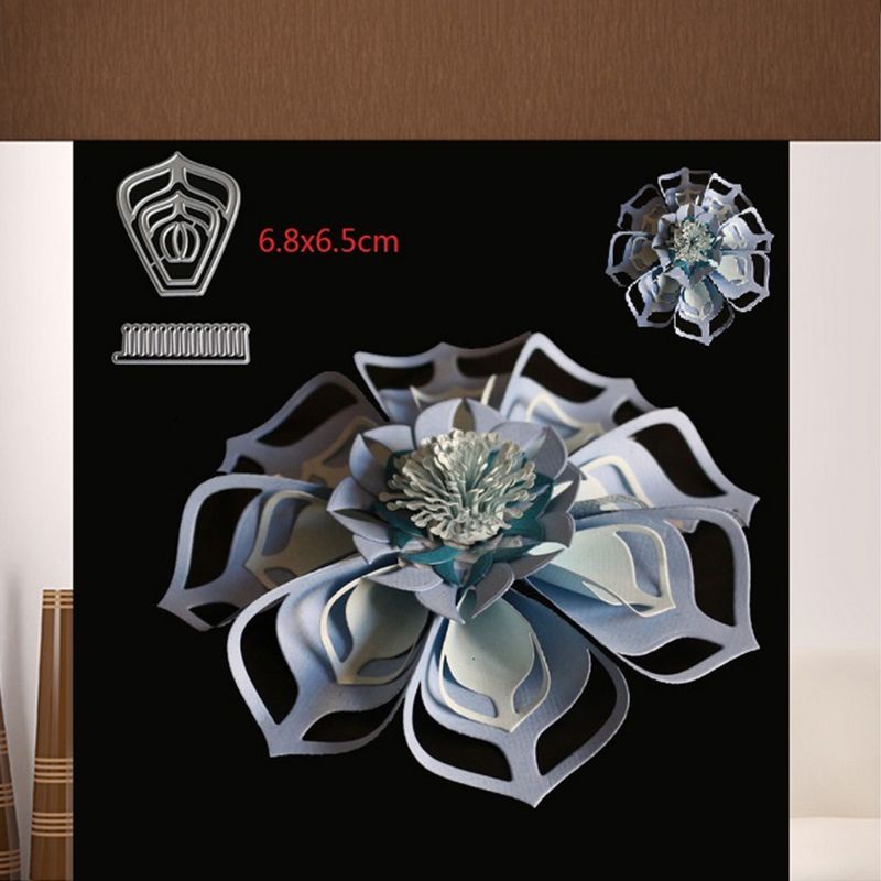 Khuôn Cắt Hình In Nổi Hình Cánh Hoa Dùng Trang Trí Thiệp, Làm Scrapbook