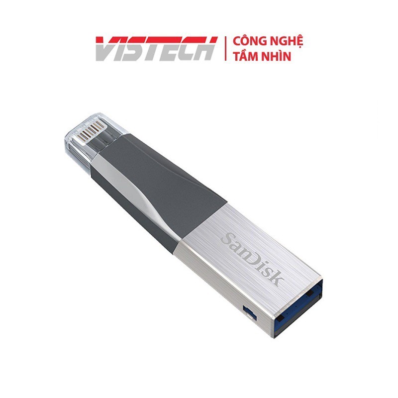 USB lighting SanDisk iXpand Mini Flash Drive cho Iphone Ipad