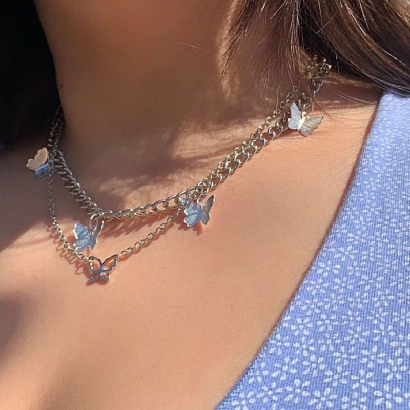 Vòng Cổ Choker Mặt Bướm Nhiều Thiết Kế Tùy Chọn Cổ Điển Thời Trang Cho Nữ