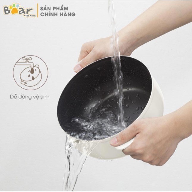 NỒI LẨU ĐIỆN ĐA NĂNG BEAR 2.5L CÓ KÈM CHẢO SỊN SÒ